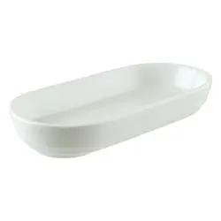 Соусник 155*80 мм. 120 мл. h=28 мм. Белый, форма Хюгге Bonna /1/12/1680/ 