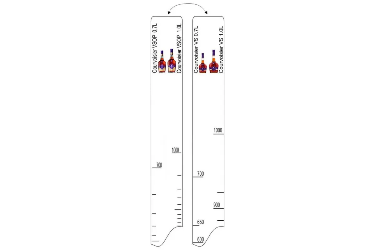 Барная линейка Courvoisier VS/VSOP (700мл/1л), P.L. Proff Cuisine