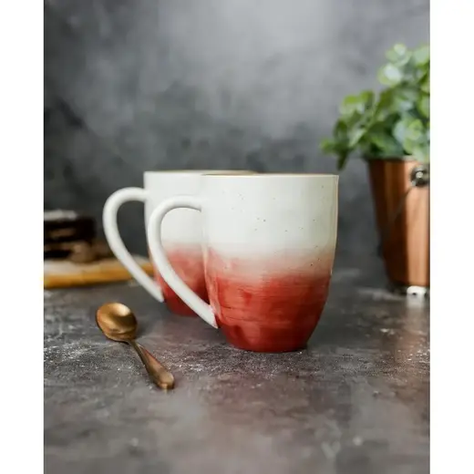 Кружка 400 мл красная d 9 см h11 см фарфор "The Sun Eco" P.L. Proff Cuisine [4]