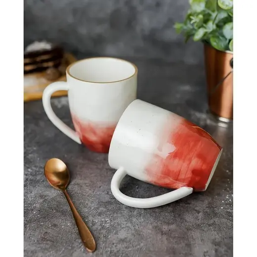 Кружка 400 мл красная d 9 см h11 см фарфор "The Sun Eco" P.L. Proff Cuisine [4]