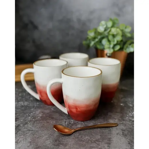 Кружка 400 мл красная d 9 см h11 см фарфор "The Sun Eco" P.L. Proff Cuisine [4]