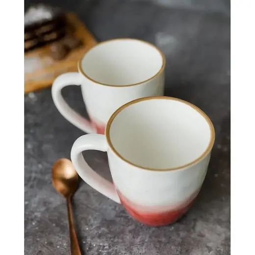 Кружка 400 мл красная d 9 см h11 см фарфор "The Sun Eco" P.L. Proff Cuisine [4]