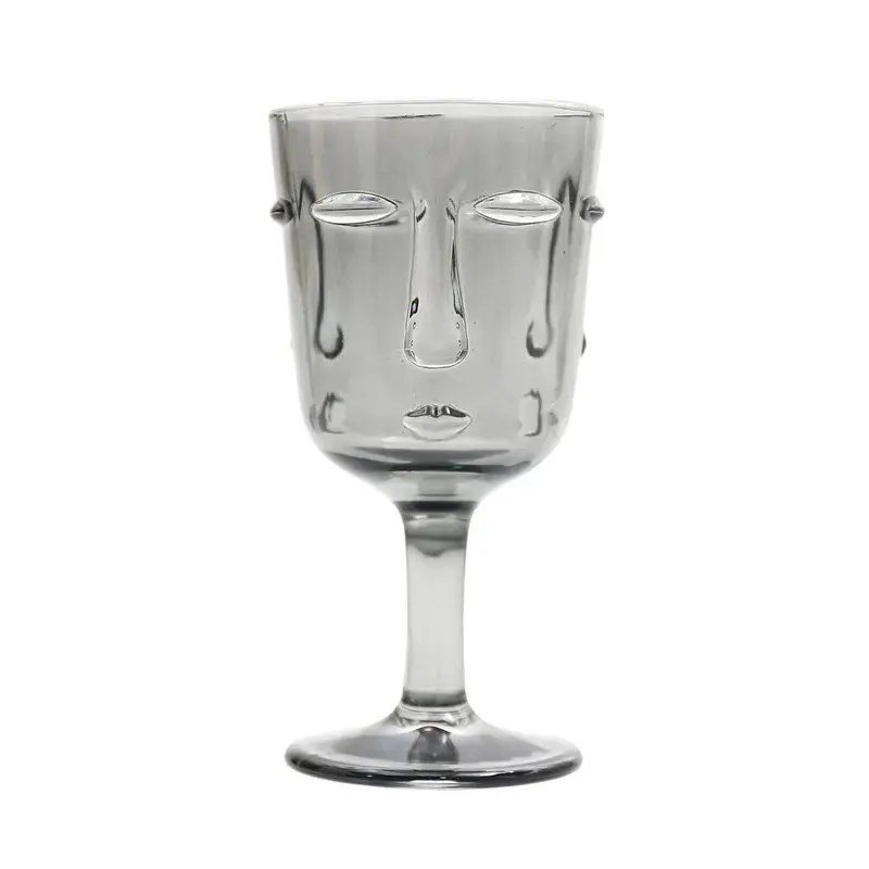 Бокал для вина 250 мл "Face" серый d 8,5 см h16,5 см P.L. - BarWare [6]