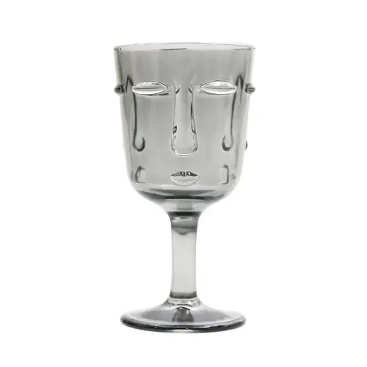 Бокал для вина 250 мл "Face" серый d 8,5 см h16,5 см P.L. - BarWare [6]