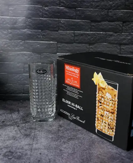 Набор стаканов высоких Mixology Elixir 480 мл , хрустальное стекло, 6 шт.