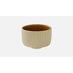 Кружка без ручки, (с рельефом) 300 мл, d 9,7 см, h 6,7 см, цвет коричневый, Nara