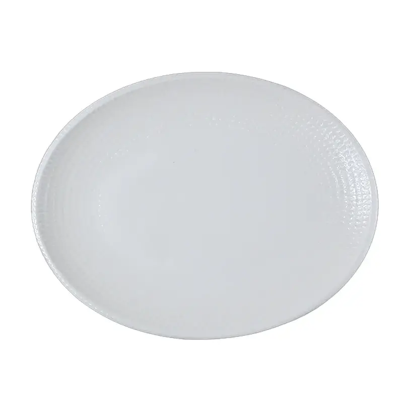 Блюдо овальное 250*190 мм. Белый Пьюре Дот, форма Мув Bonna /1/12/756/