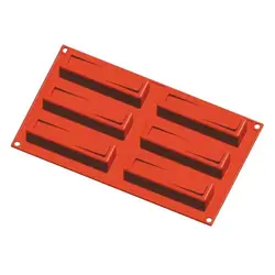 Форма силиконовая P.L. Proff Cuisine "Прямоугольник" 6 ячеек 125*30 мм, h 35 мм (30*17,5