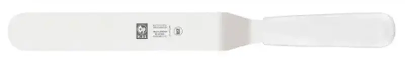 Лопатка 36 см. изогнутая раб. часть 20,5*3,5 см. нерж. узкая с пластик. ручкой, белая Icel /1/6/