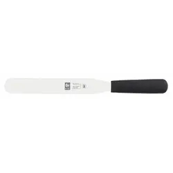 Лопатка 29 см. прямая раб. часть 18*3 см. нерж. узкая с пластик. ручкой, черная Icel /1/6/