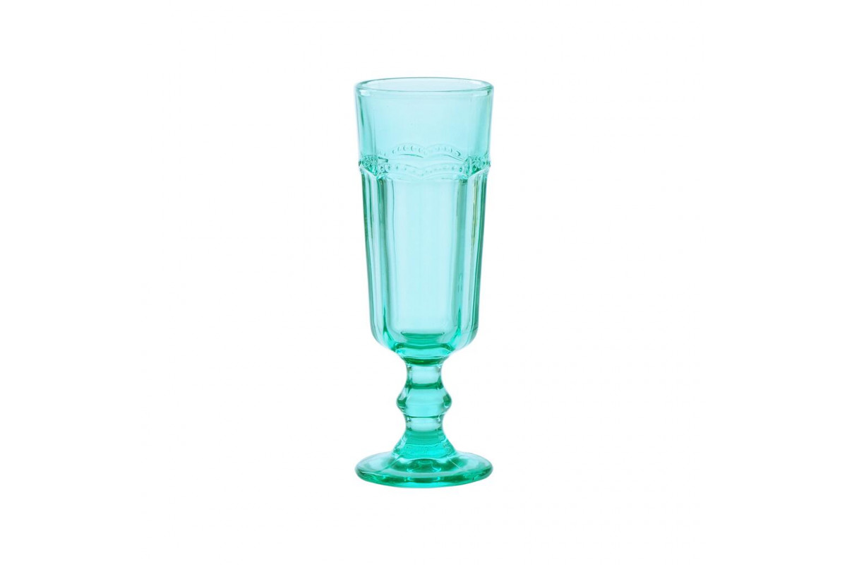 Бокал-флюте для шампанского 175 мл зеленый d 6,3 см h17,3 см Green Glass P.L. - BarWare [6]