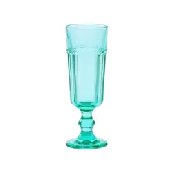 Бокал-флюте для шампанского 175 мл зеленый d 6,3 см h17,3 см Green Glass P.L. - BarWare [6]