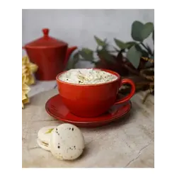 Набор чайных пар Porland Seasons 340 мл (4 предмета), красный