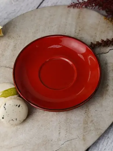 Набор чайных пар Porland Seasons 340 мл (4 предмета), красный