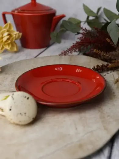 Набор чайных пар Porland Seasons 340 мл (4 предмета), красный