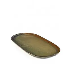 Блюдо овальное 17х35,5 см, h 2 см, цвет INDI GREY