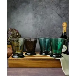 Набор из 4 разноцветных стаканов, La Rochere, ABEILLE, 260 мл