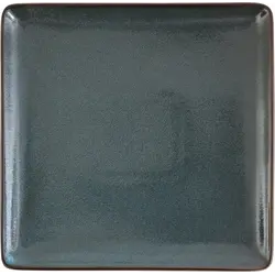 Тарелка без рима квадратная 23x23 см , Ston blue, World of Colours