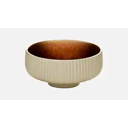 Салатник (с рельефом) 1,46 л, d 21 см, h 7 см, цвет коричневый, Nara