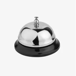 Звонок барный d= 7,5 см. h=6 см. хром.сталь MGsteel /1/6/144/