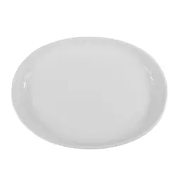 Блюдо овальное 310*240 мм. 987 мл. с бортом Белый, форма Потт Bonna /1/6/ 