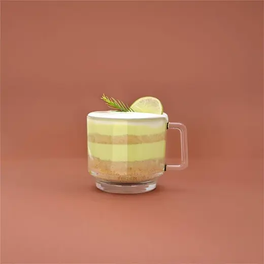 Кружка 440 мл прозрачная "Stack Noir Caffe Premio" d 9,8 см h9,5 см стекло Ocean [6]