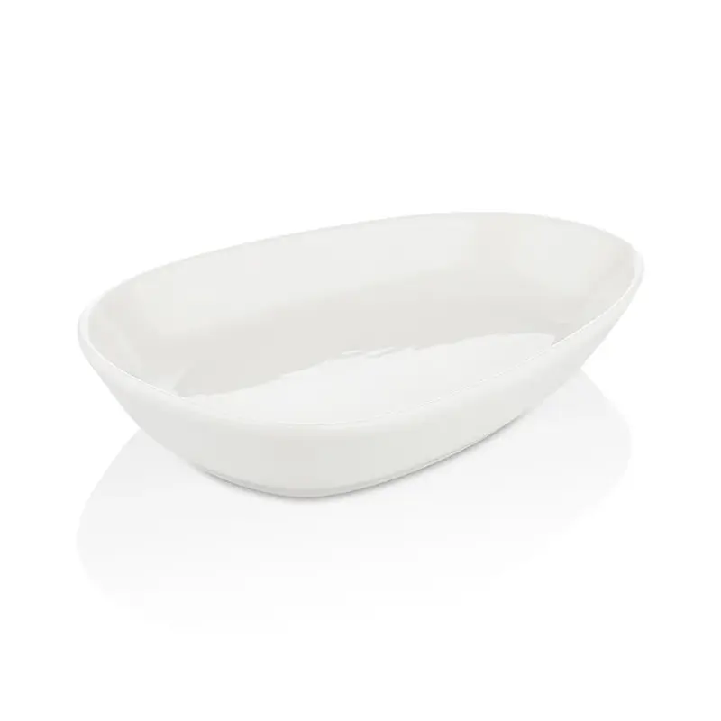 Блюдо овальное 19*13*3,2 см Island White By Bone Innovation [6]