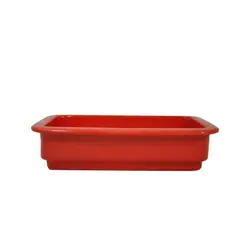 Гастроемкость 1/4 h=65 мм. 1,7 л. фарфор красная Pillivuyt /1/