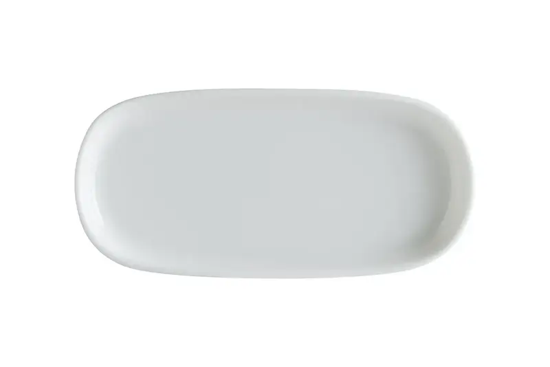 Блюдо овальное 140*65 мм. Белый, форма Хюгге Bonna /1/12/5856/ 