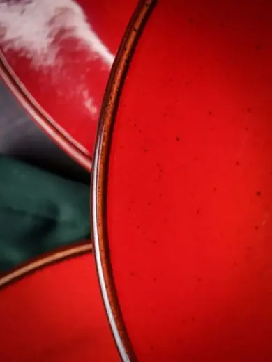 Набор обеденных тарелок Porland Seasons 24 см (4 предмета), красный