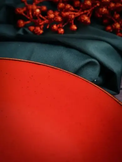 Набор обеденных тарелок Porland Seasons 24 см (4 предмета), красный