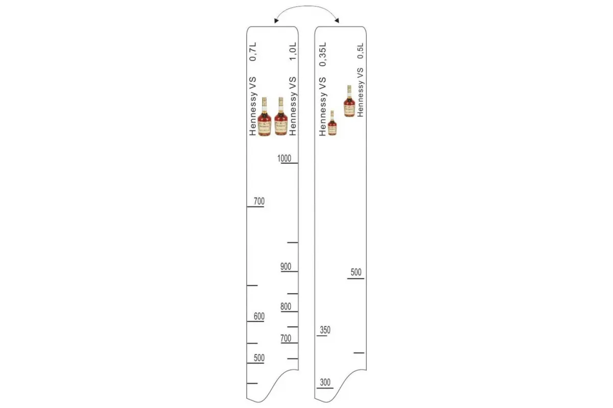 Барная линейка Hennessy VS (350мл/500мл/700мл/1л), P.L. Proff Cuisine