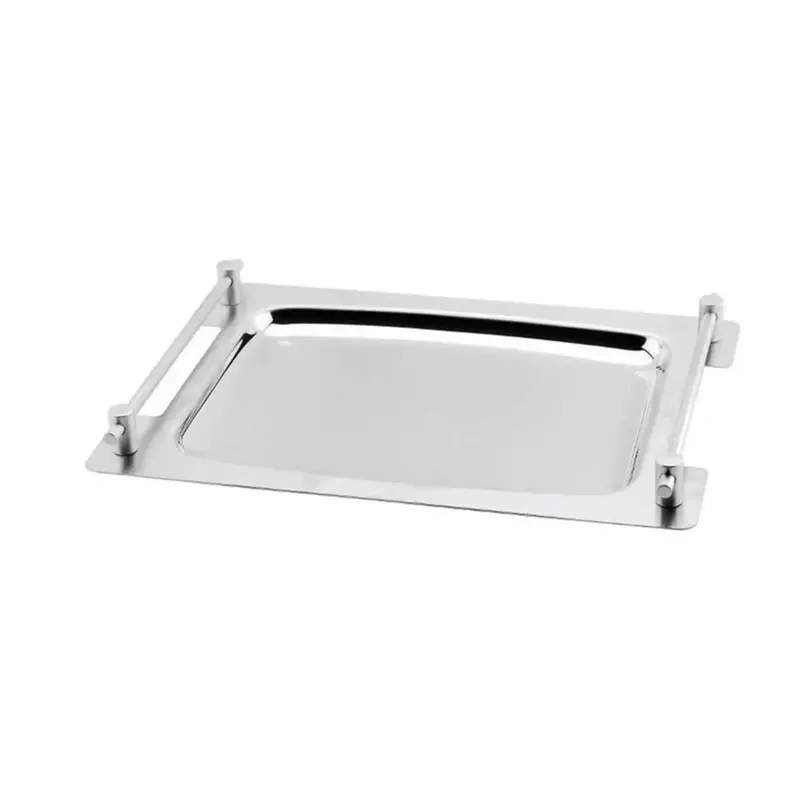 Блюдо прямоугольное 40*26 см (поднос с ручками) нерж. P.L. Proff Cuisine