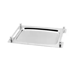 Блюдо прямоугольное 40*26 см (поднос с ручками) нерж. P.L. Proff Cuisine