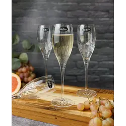 Набор бокалов для шампанского и игристых вин, 4 шт., Luigi Bormioli, Наборы посуды, 220 мл