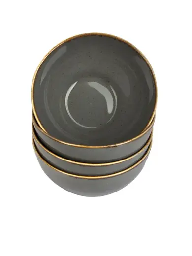 Набор мисок Porland Seasons 14 см, 500 мл (4 предмета) тёмно-серый