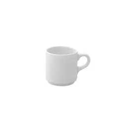 Чашка 90 мл. кофейная d=56 мм. h=59 мм. штабелир. Белый Ариан /1/12/ ОСЕНЬ