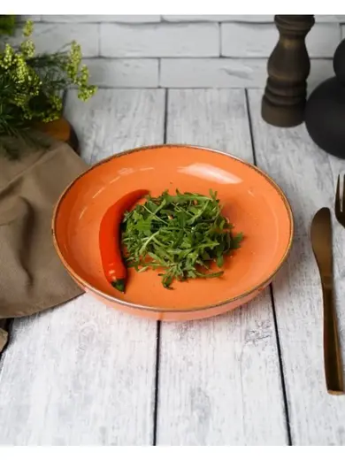 Набор салатников Porland Seasons 22 см (2 предмета), оранжевый, 835 мл