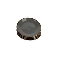 Набор обеденных тарелок Porland Seasons 24 см (4 предмета), тёмно-серый