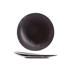 Тарелка с приподнятым краем d 27 см, BLACK GRANITE