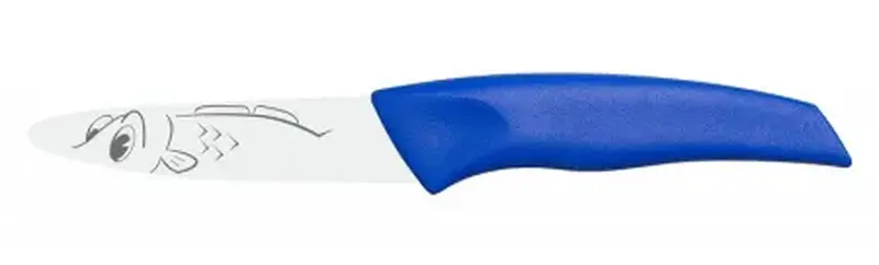 Нож для чистки овощей 90/200 мм. синий KIDS Icel /6/