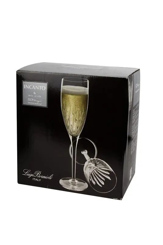 Набор бокалов для шампанского и игристых вин, 6 шт., Luigi Bormioli, Наборы посуды, 200 мл