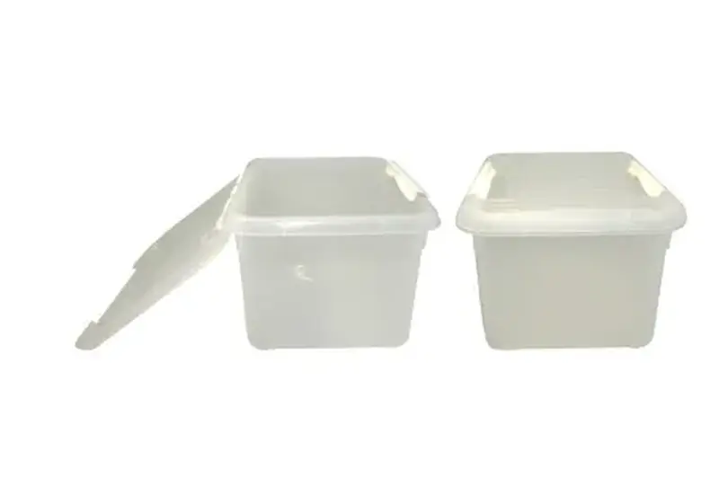 Контейнер для продуктов прямоуг. 8,0 л. 30*23*16,5 см. с белым зажимом MGprof /1/25/