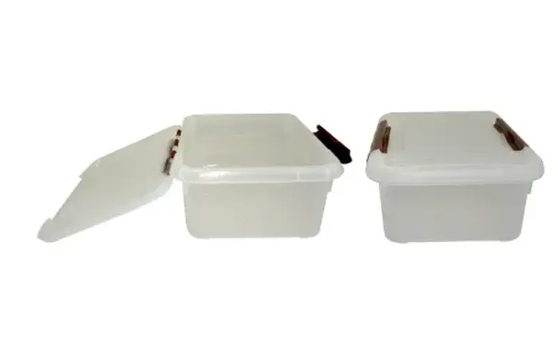 Контейнер для продуктов прямоуг. 6,0 л. 30*23*12 см. с коричневым зажимом MGprof /1/12/