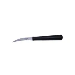Нож для чистки овощей 60/160 мм. изогнутый. черный TALHO Icel /1/