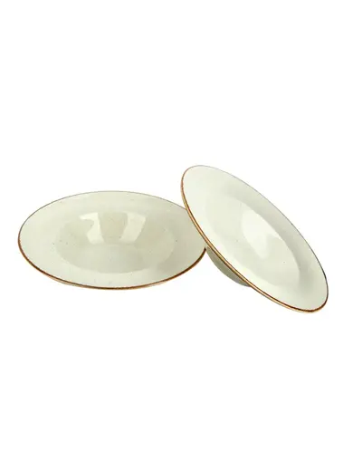 Набор глубоких тарелок для пасты Porland Seasons 25 см, 500 мл (2 предмета) бежевый