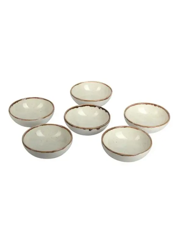 Набор соусников Porland Seasons 9 см (6 предметов), бежевый, 95 мл