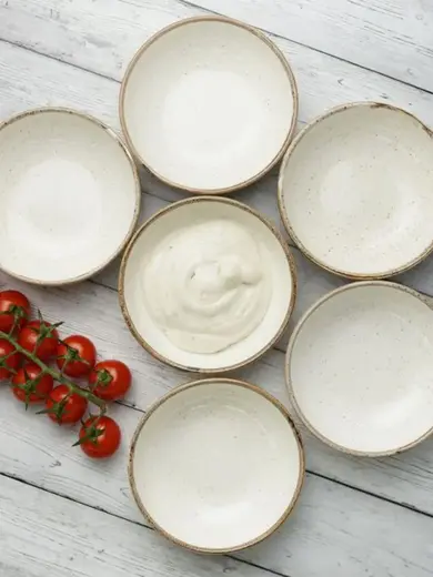 Набор соусников Porland Seasons 9 см (6 предметов), бежевый, 95 мл