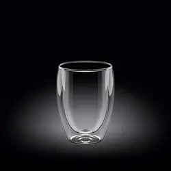 Стакан 200 мл. d=65 мм. h=100 мм. с двойными стенками Термостекло Wilmax /6/72/