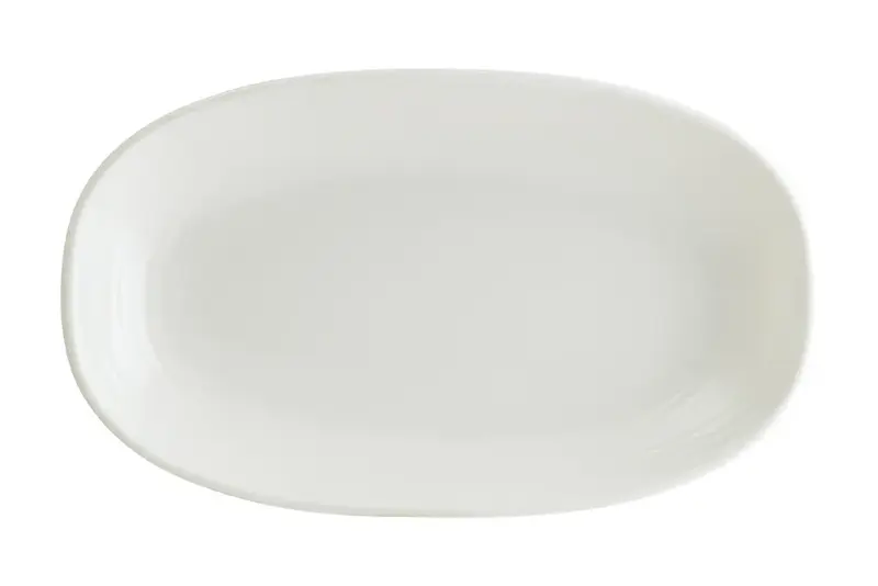 Блюдо овальное 240*140 мм. Белый Луп узкая полоска Bonna /1/12/1164/ 